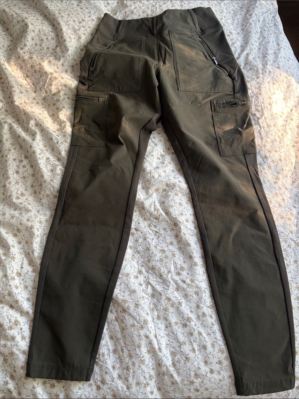 Athleta Olive Green Cargo Legging Pants